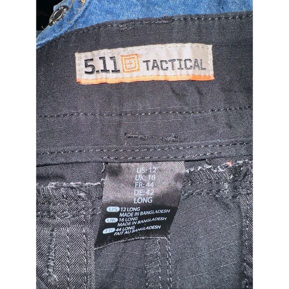 5.11 Tactical Women Black Pants Ripstop Cargo Military EMS Canvas Size 12 - Picture 7 of 9